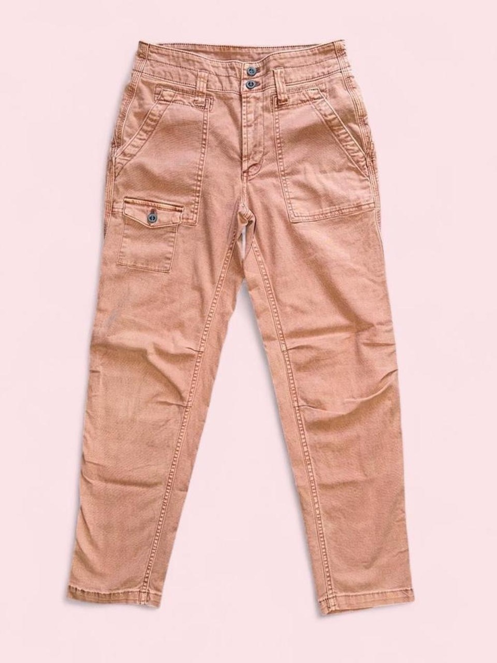 Anthropologie Woman’s Cargo Pants in Dusty Rose